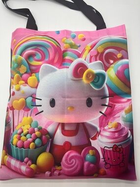 Sanrio Hello Kitty Candy-Themed Pink Tote Bag